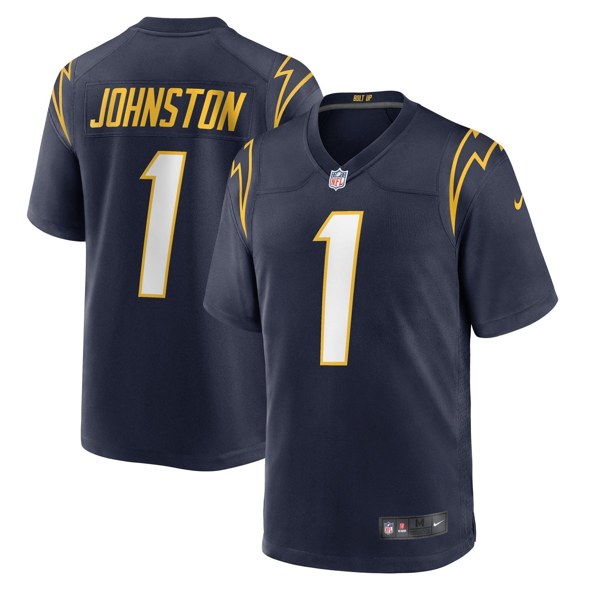 Quentin Johnston Los Angeles Chargers Nike Alternate Game Jersey - Navy football jersey product view 1