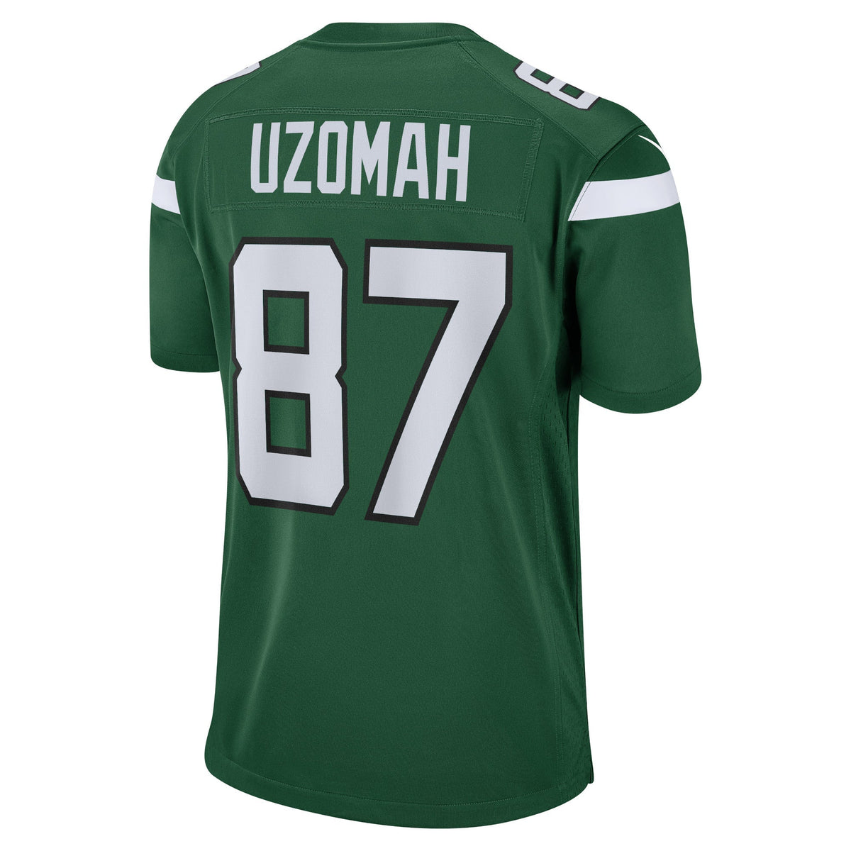 C.J. Uzomah New York Jets Nike Game Jersey - Gotham Green football jersey product view 3