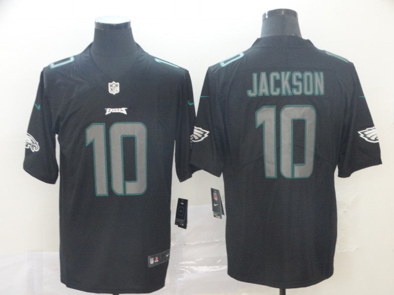 Men's Philadelphia Eagles Desean Jackson #10 Black Game Player Jersey1 football jersey product view 1