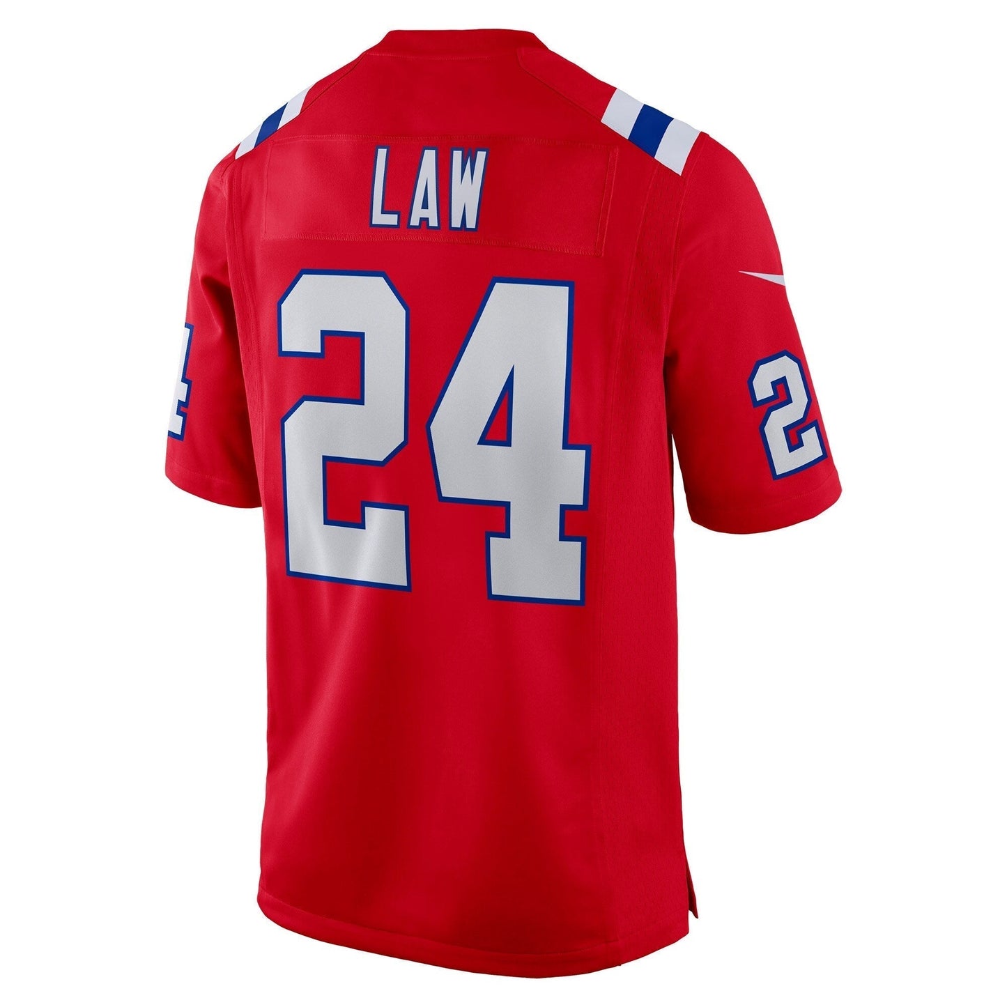 Ty Law New England Patriots Nike Retired Alternate Game Jersey - Red football jersey product view 3