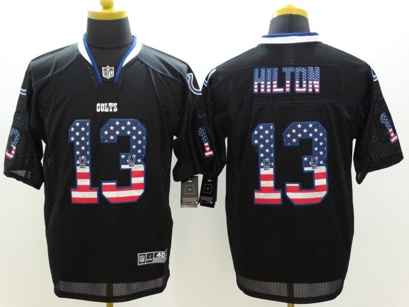 Men's Indianapolis Colts T.Y. Hilton #13 Black Game Jersey1 football jersey product view 1