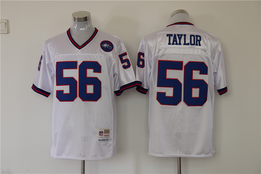 Men's New York Giants Lawrence Taylor White Legacy Replica Jersey1 football jersey product view 1