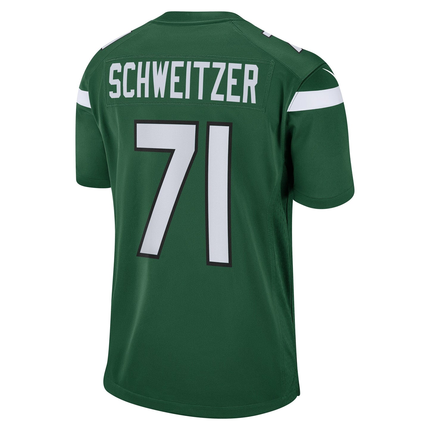 Wes Schweitzer New York Jets Nike Game Jersey - Green football jersey product view 3