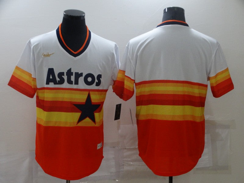 Men's Houston Astros White Home Cooperstown Collection Blank Jersey1 baseball jersey product view 1