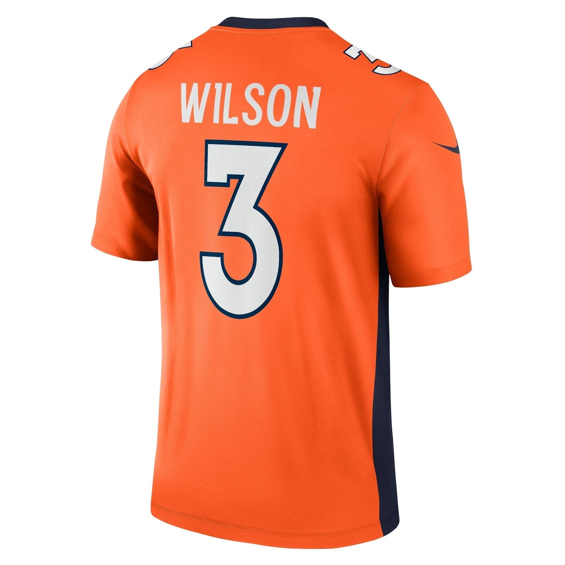 Russell Wilson Denver Broncos Nike Legend Jersey - Orange football jersey product view 3