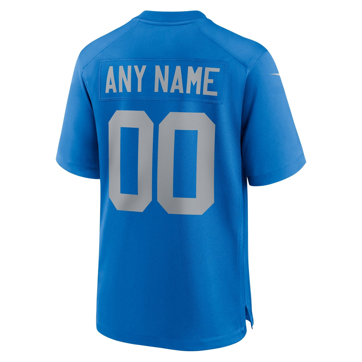Detroit Lions Nike Alternate Custom Game Jersey - Blue football jersey product view 3
