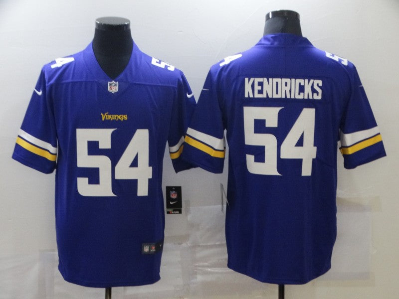 Men's Minnesota Vikings Eric Kendricks #54 Purple Game Jersey1 football jersey product view 1