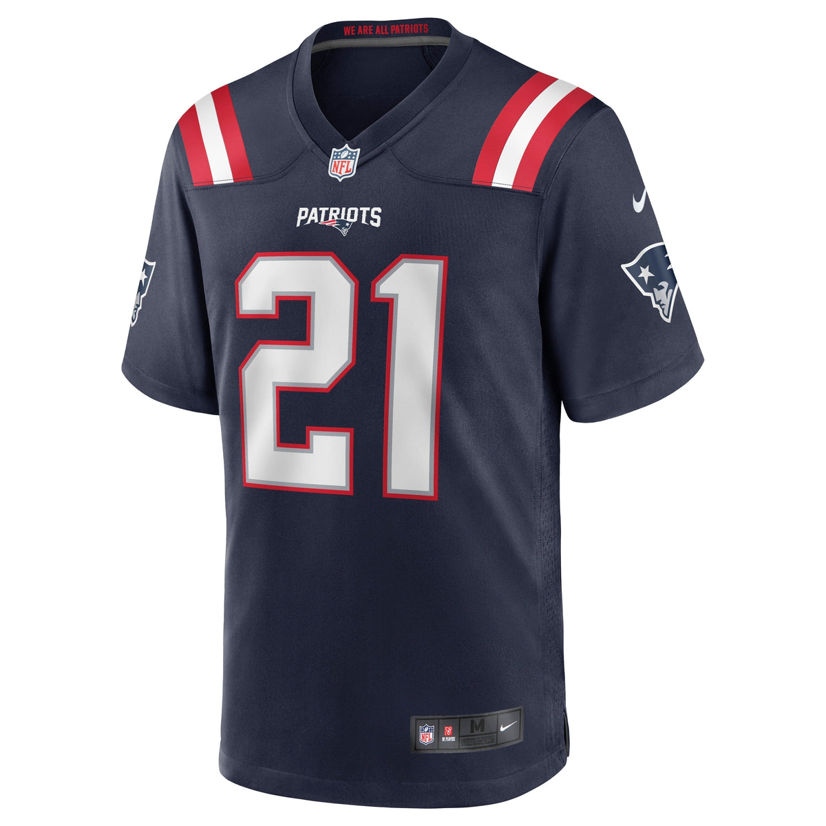 Adrian Phillips New England Patriots Nike Game Jersey - Navy football jersey product view 2