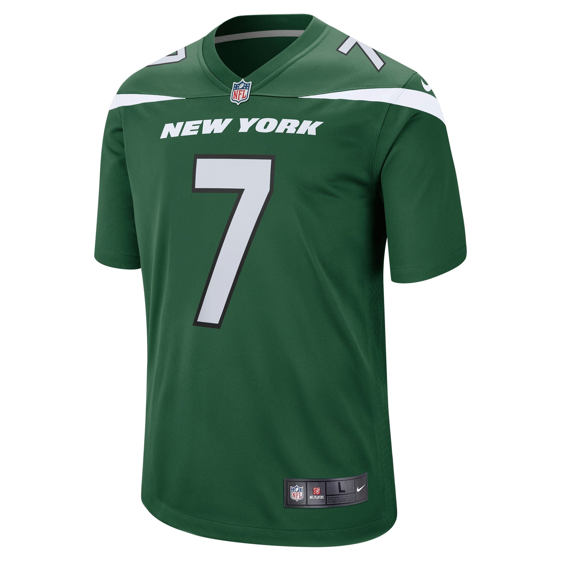 Tim Boyle New York Jets Nike Game Jersey - Gotham Green football jersey product view 2