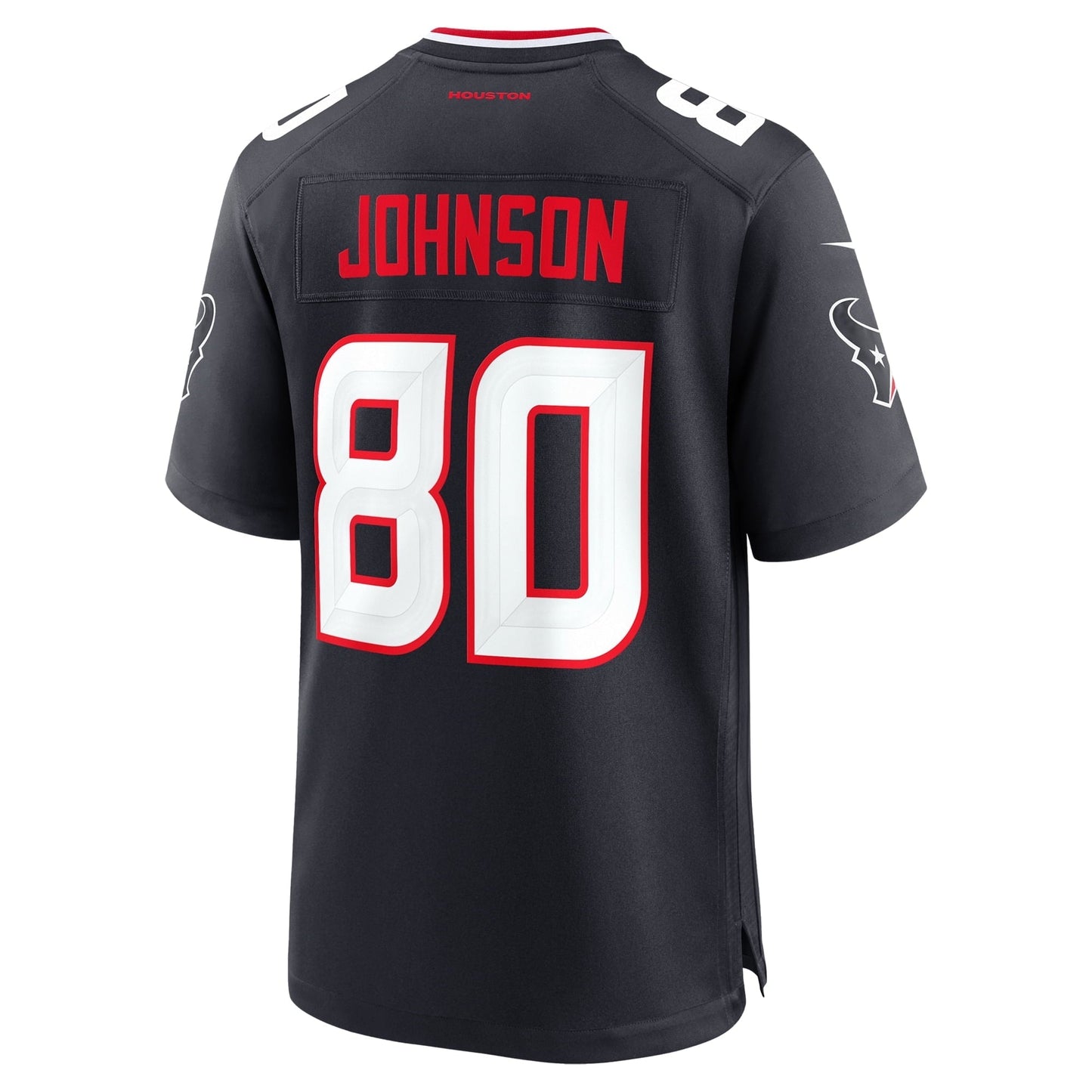 Men's Nike Andre Johnson Navy Houston Texans Team Retired Player Game Jersey football jersey product view 3