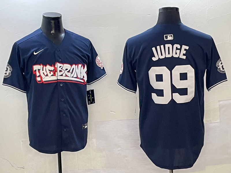 Men's New York Yankees Aaron Judge Navy Limited Player Jersey baseball jersey product view 1
