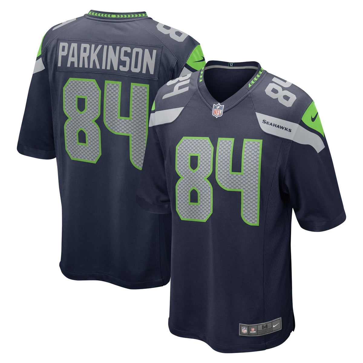 Colby Parkinson Seattle Seahawks Nike Game Jersey - College Navy football jersey product view 1