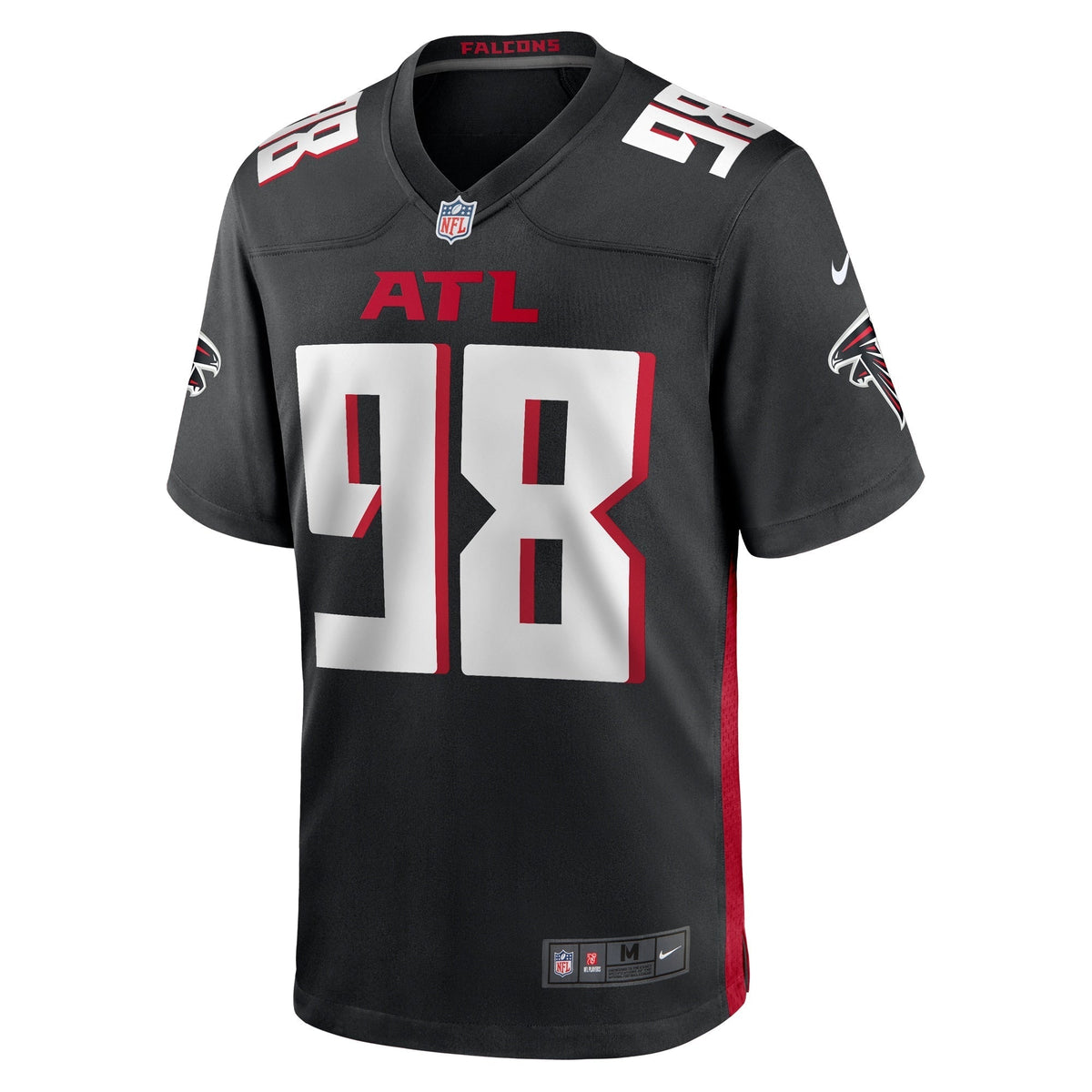 Timmy Horne Atlanta Falcons Nike Game Jersey - { Black football jersey product view 2