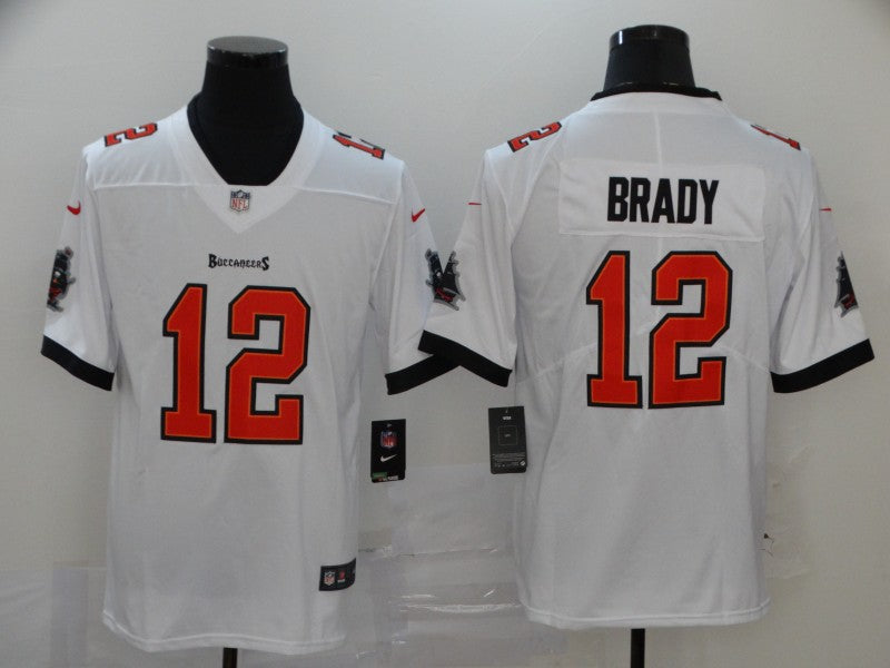 Men's Tampa Bay Buccaneers Tom Brady #12 White Game Jersey1 football jersey product view 1