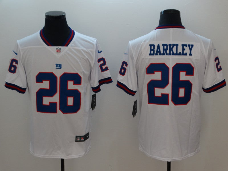 Men's New York Giants Saquon Barkley #26 White Game Jersey1 football jersey product view 1