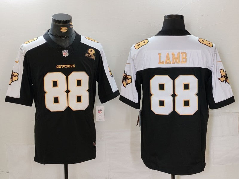 Men's Dallas Cowboys CeeDee Lamb #88 Black Alternate Game Team Jersey1 football jersey product view 1