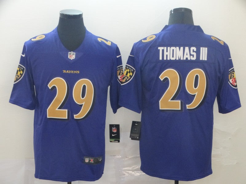 Men's Baltimore Ravens Earl Thomas III #29 Purple Game Player Jersey1 football jersey product view 1
