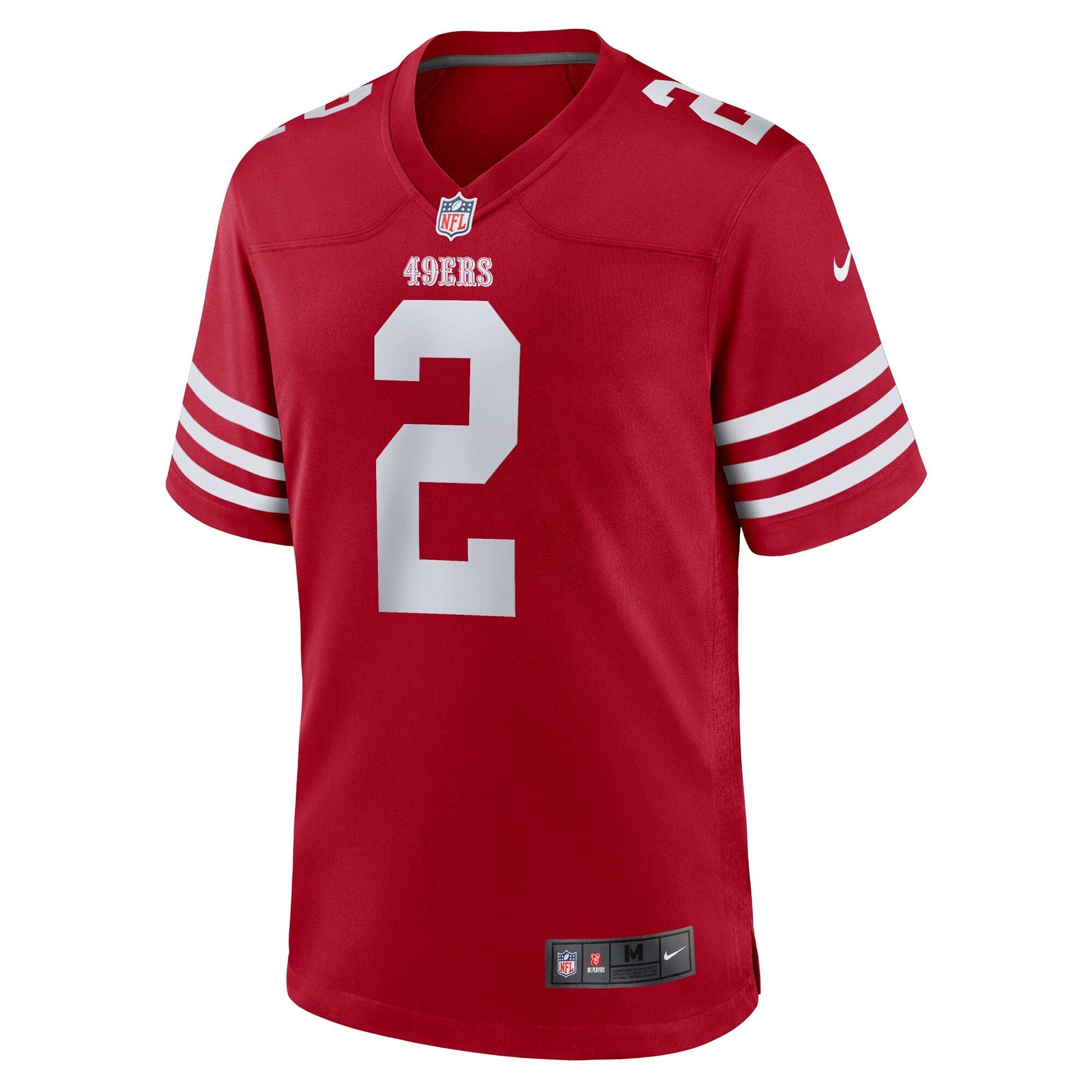 Deommodore Lenoir San Francisco 49ers Nike Game Jersey - Scarlet football jersey product view 2