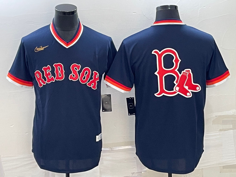 Men's Boston Red Sox Navy Replica Player Name Jersey1 baseball jersey product view 1
