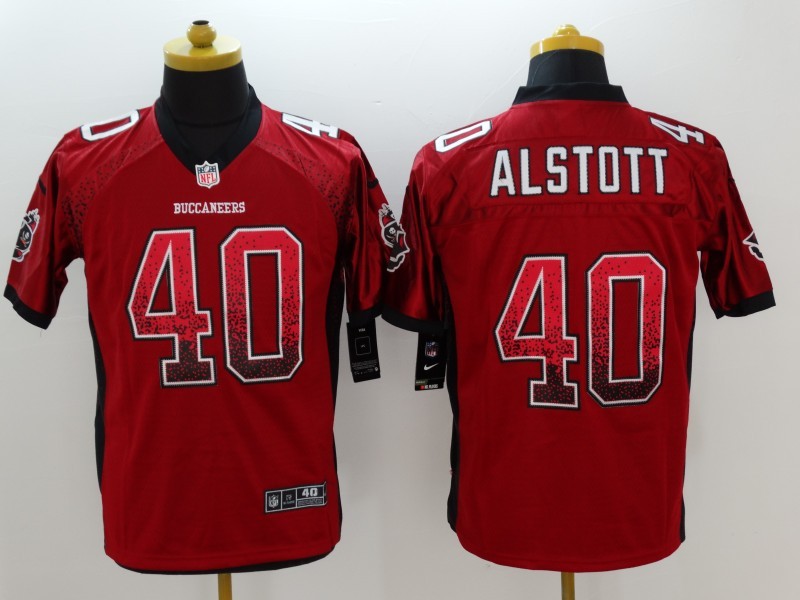 Men's Tampa Bay Buccaneers Mike Alstott #40 Red Game Jersey1 football jersey product view 1