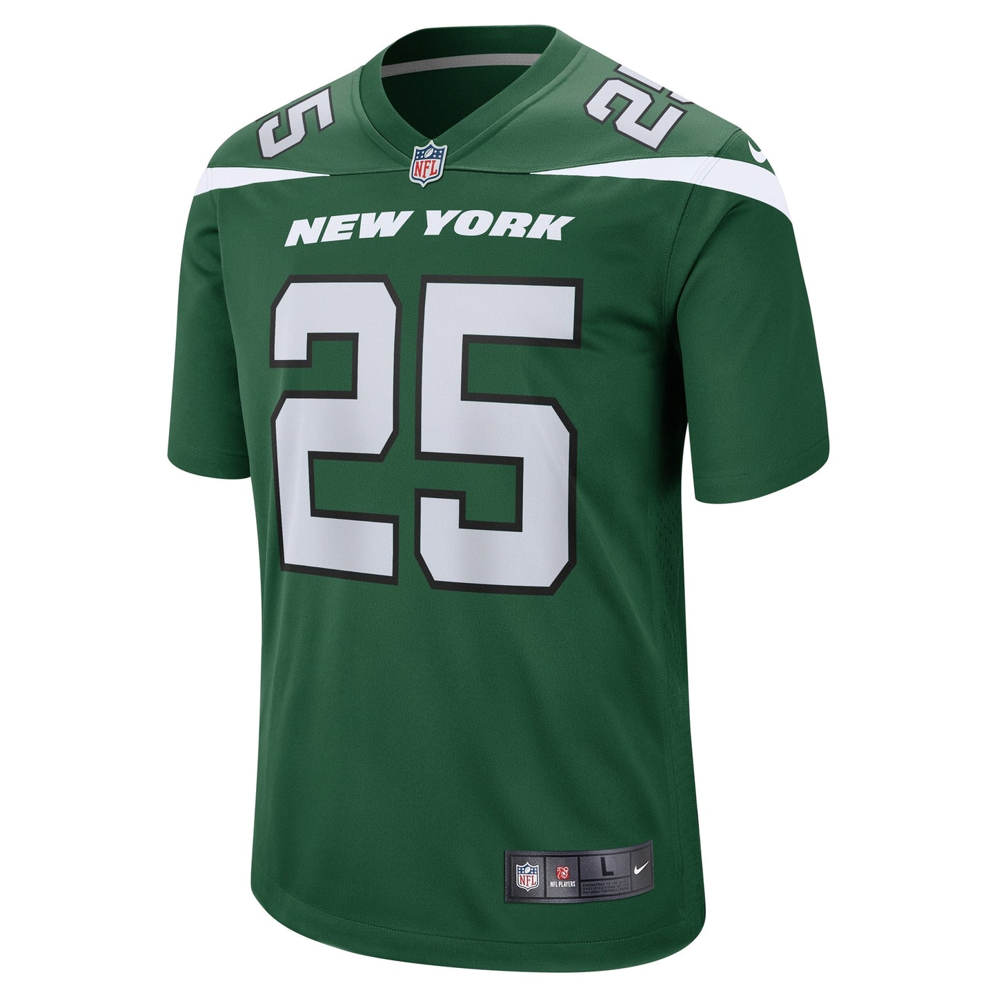 Israel Abanikanda New York Jets Nike Game Jersey - Gotham Green football jersey product view 2