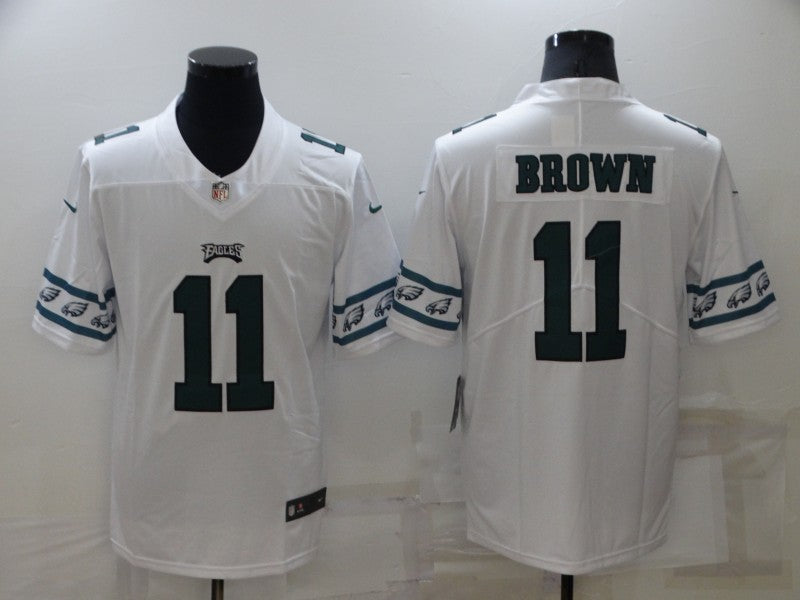 Men's Philadelphia Eagles A.J. Brown #11 White Player Jersey1 football jersey product view 1