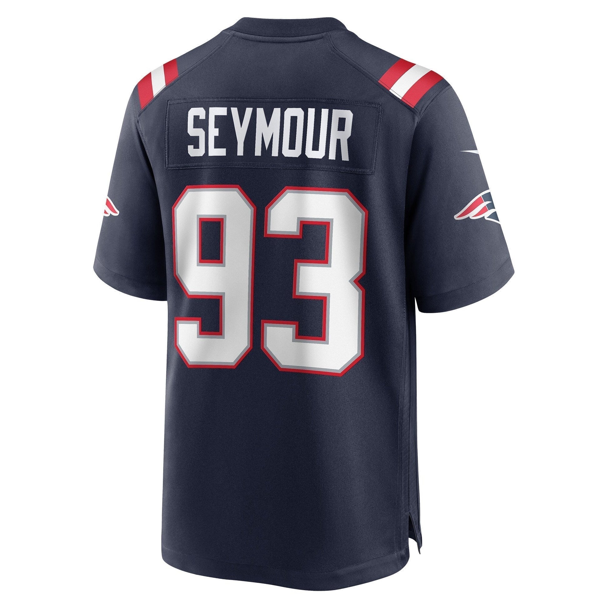 Richard Seymour New England Patriots Nike Retired Game Jersey - Navy football jersey product view 3