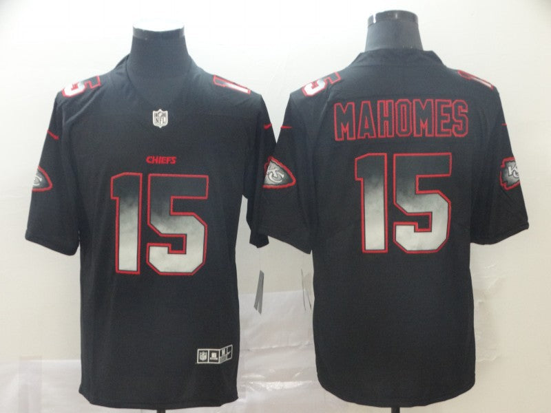Men's Kansas City Chiefs Patrick Mahomes Black Authentic Game Jersey1 football jersey product view 1