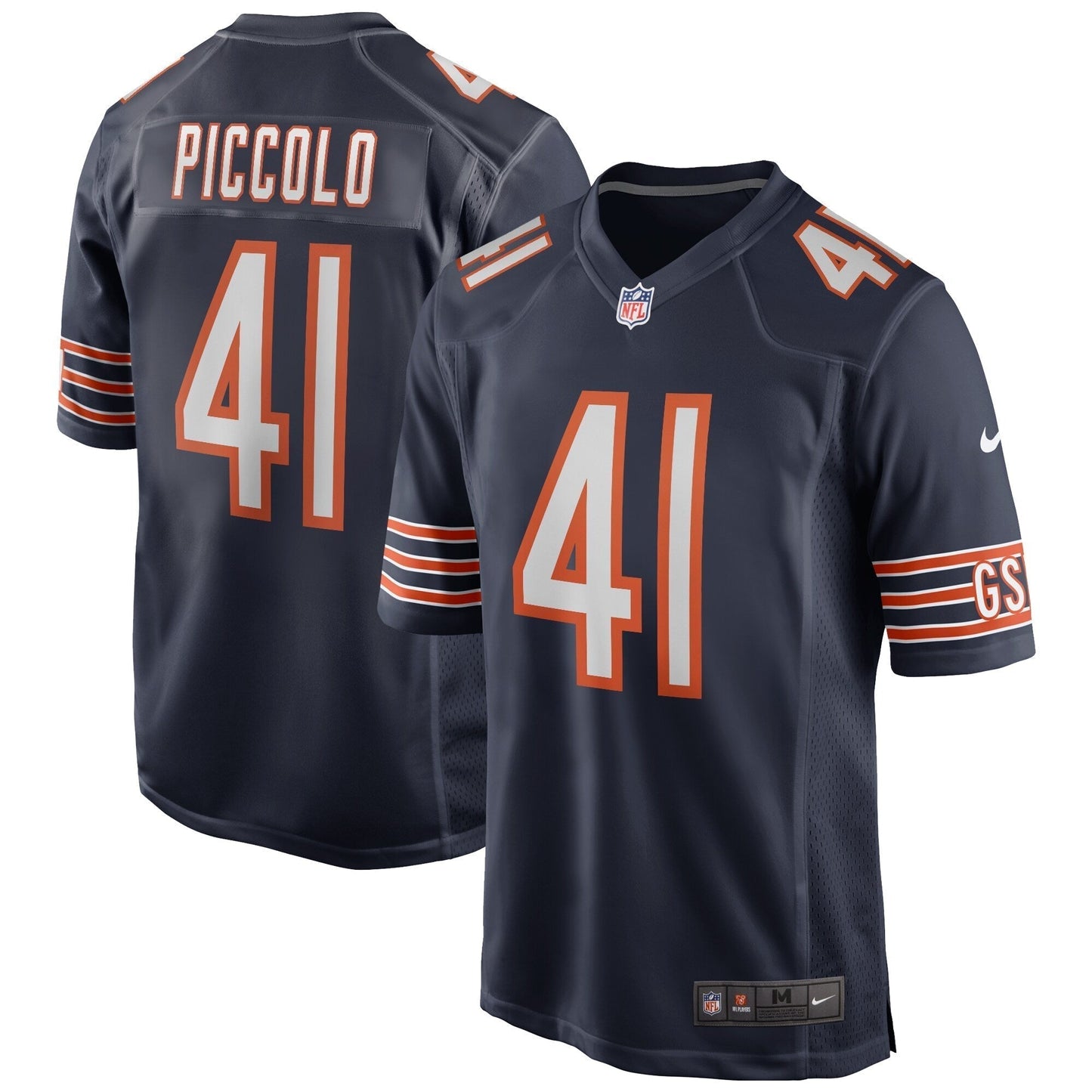 Brian Piccolo Chicago Bears Nike Game Retired Jersey - Navy football jersey product view 1