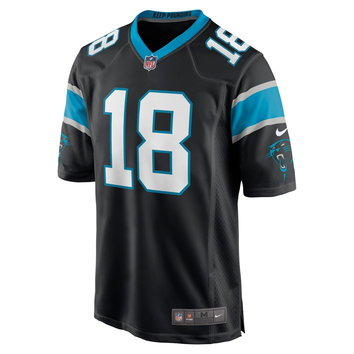 Damiere Byrd Carolina Panthers Nike Game Jersey - Black football jersey product view 2
