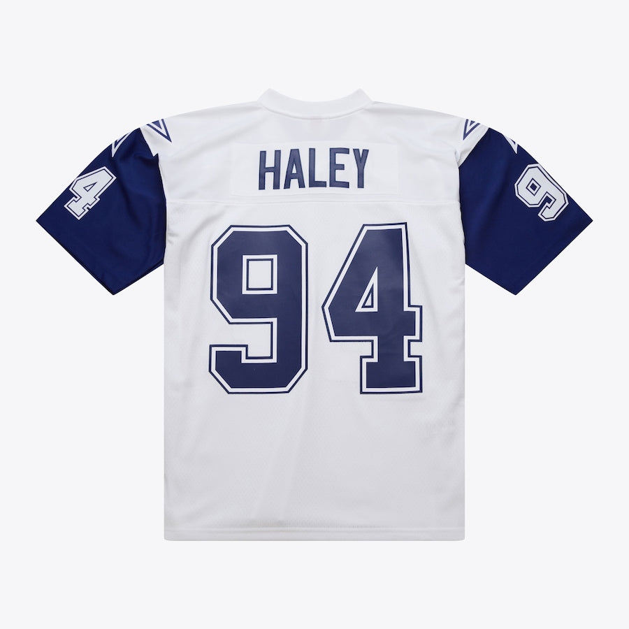 Men's Charles Haley White Dallas Cowboys 1994 Replica Jersey football jersey product view 2
