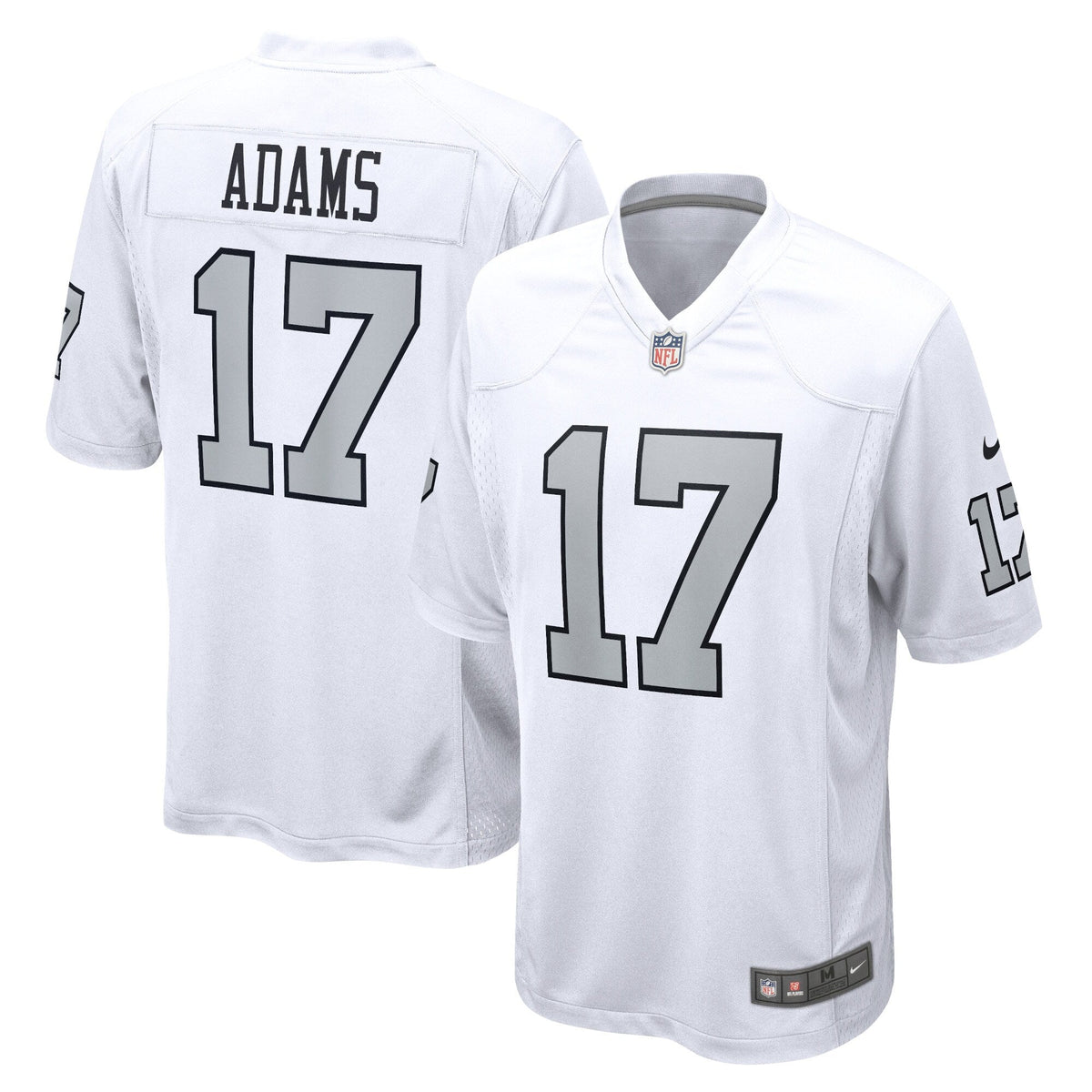 Davante Adams Las Vegas Raiders Nike Alternate Game Jersey - White football jersey product view 1