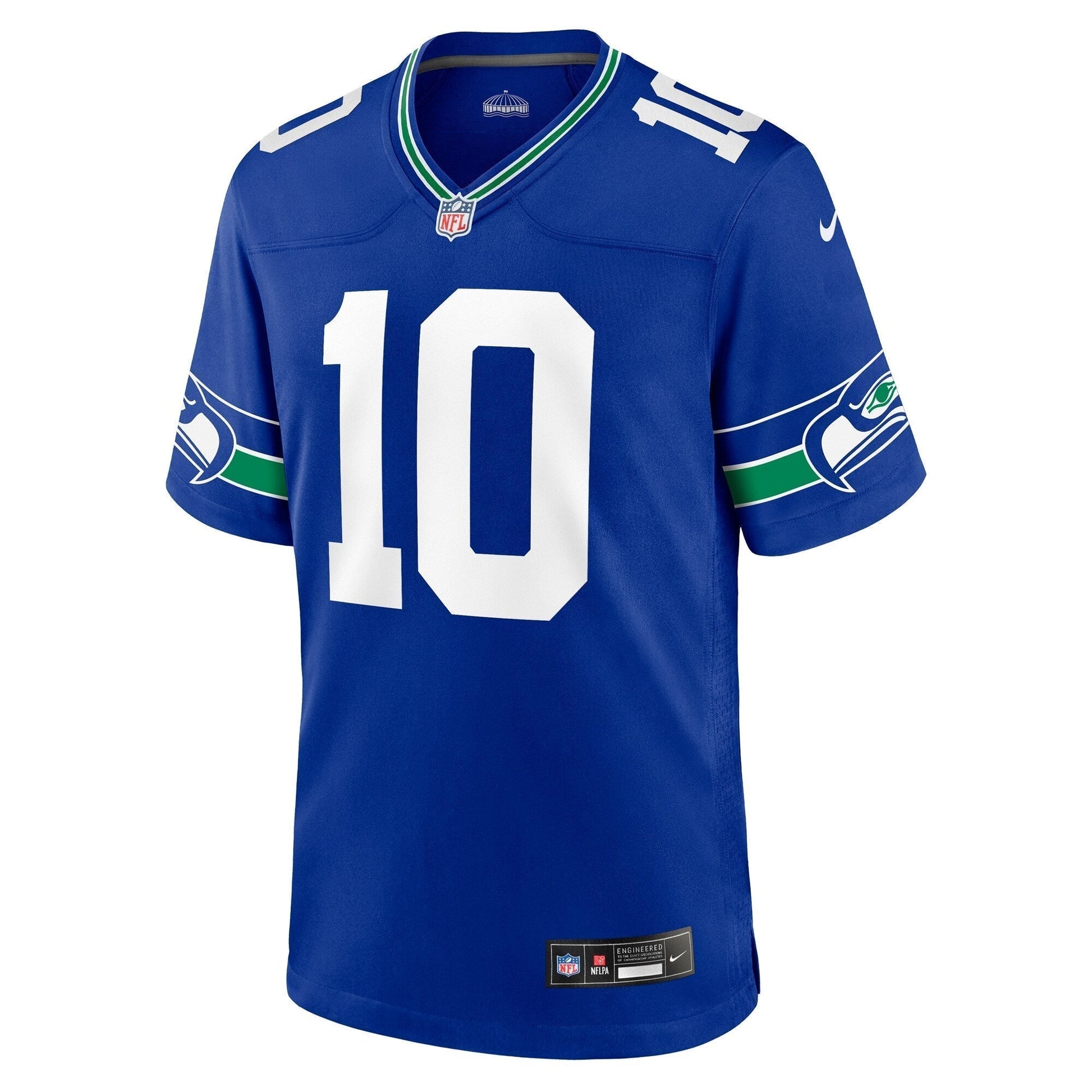 Jim Zorn Seattle Seahawks Nike Throwback Retired Game Jersey - Royal football jersey product view 2