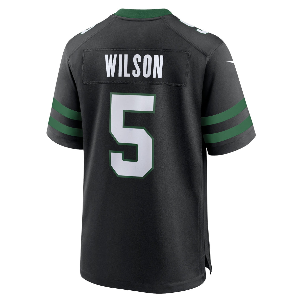 Garrett Wilson New York Jets Nike Alternate Game Jersey - Legacy Black football jersey product view 3