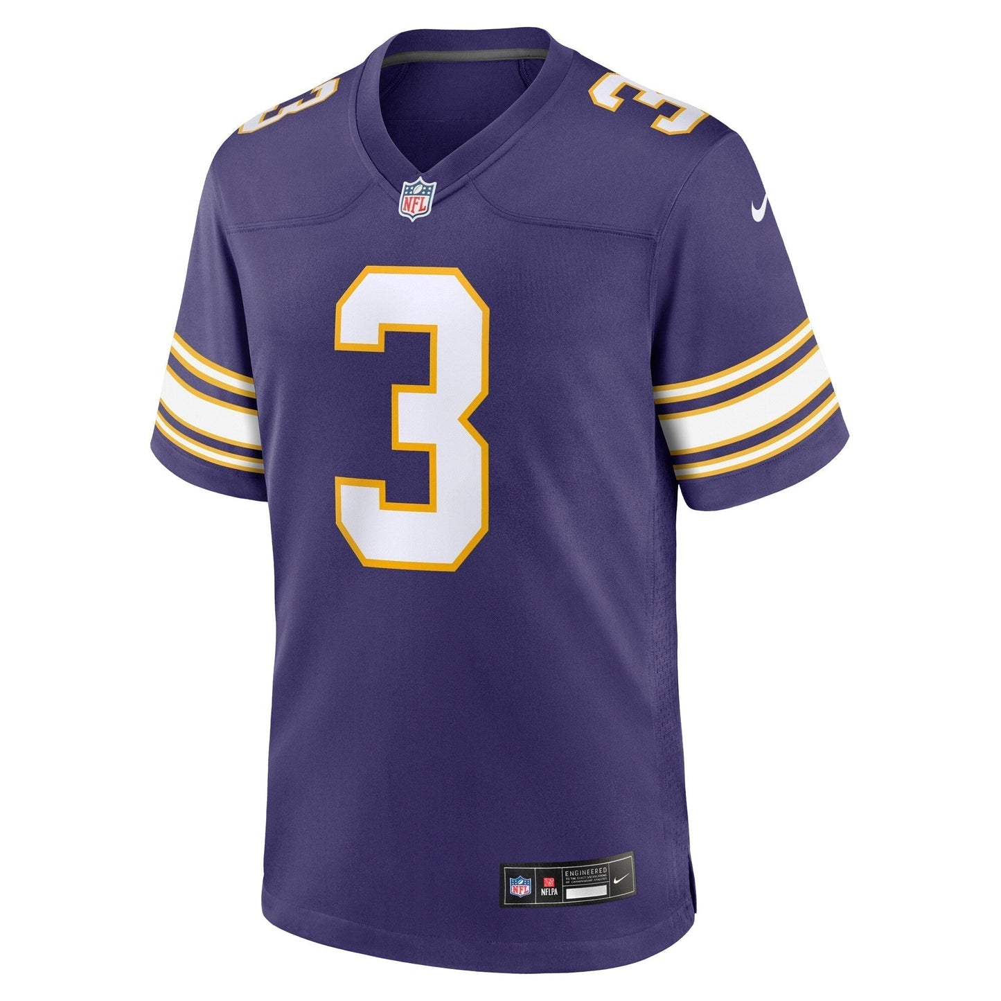 Jordan Addison Minnesota Vikings Nike Classic Game Jersey - Purple football jersey product view 2
