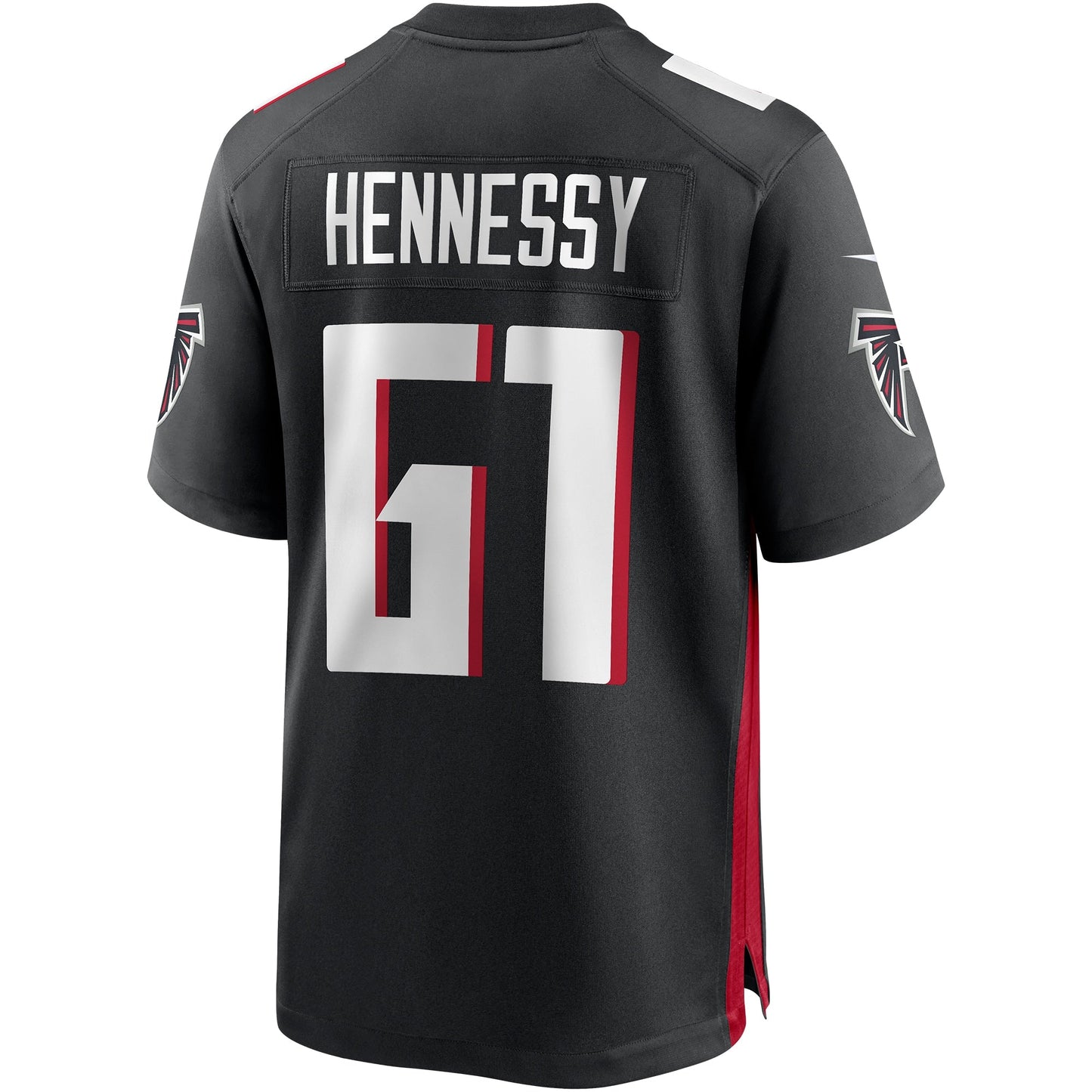 Matt Hennessy Atlanta Falcons Nike Game Jersey - Black football jersey product view 3