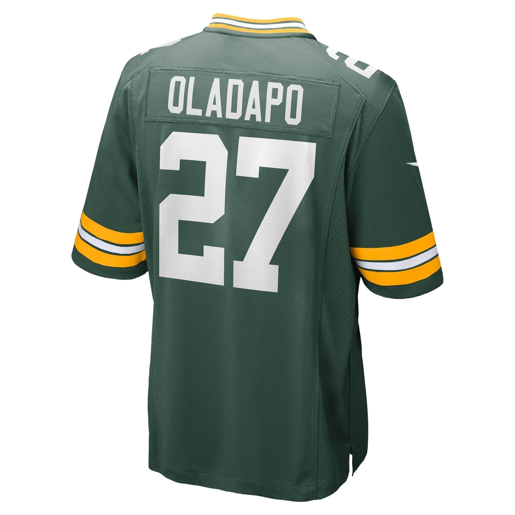 Kitan Oladapo Green Bay Packers Nike Game Jersey - Green football jersey product view 3