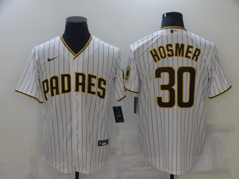 Men's San Diego Padres Eric Hosmer #30 White Stitched Jersey1 baseball jersey product view 1
