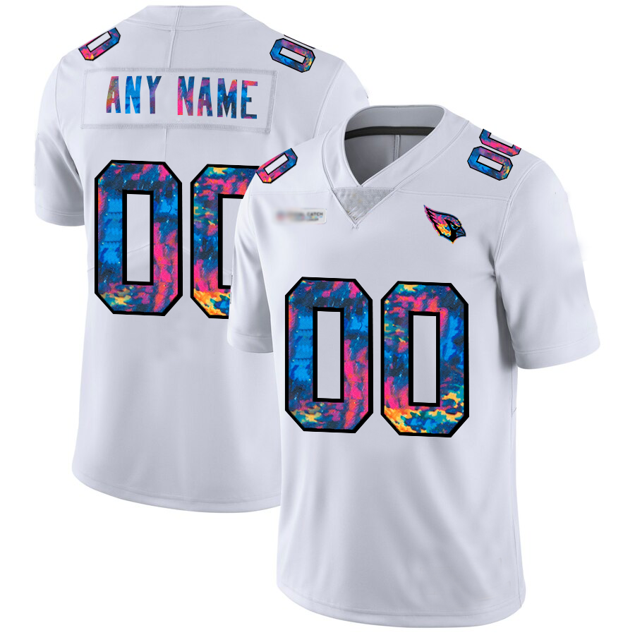 Custom1 Arizona Cardinals White Crucial Catch Vapor Limited Stitched Football Jerseys football jersey product view 1