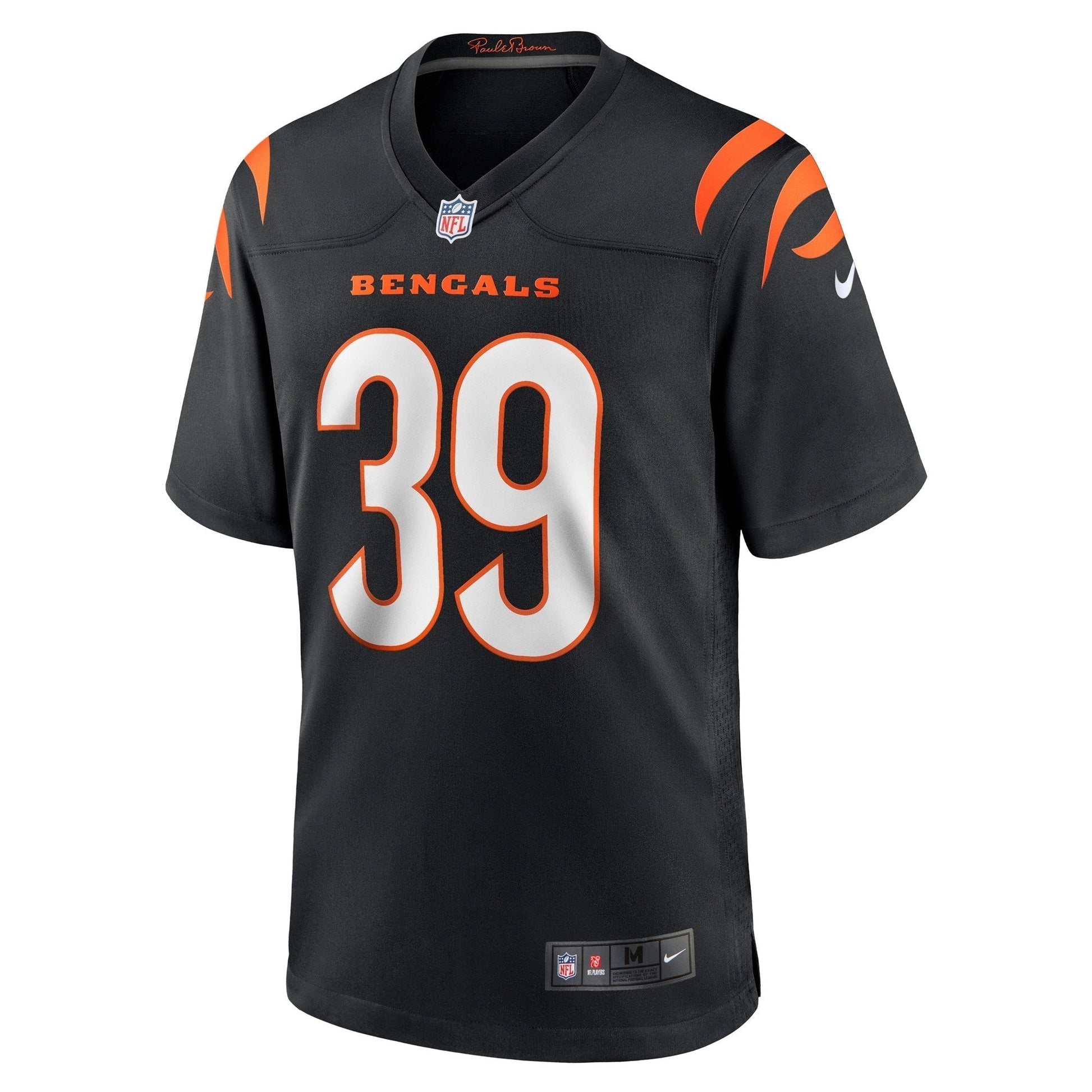 Marvell Tell III Cincinnati Bengals Nike Game Jersey - Black football jersey product view 2