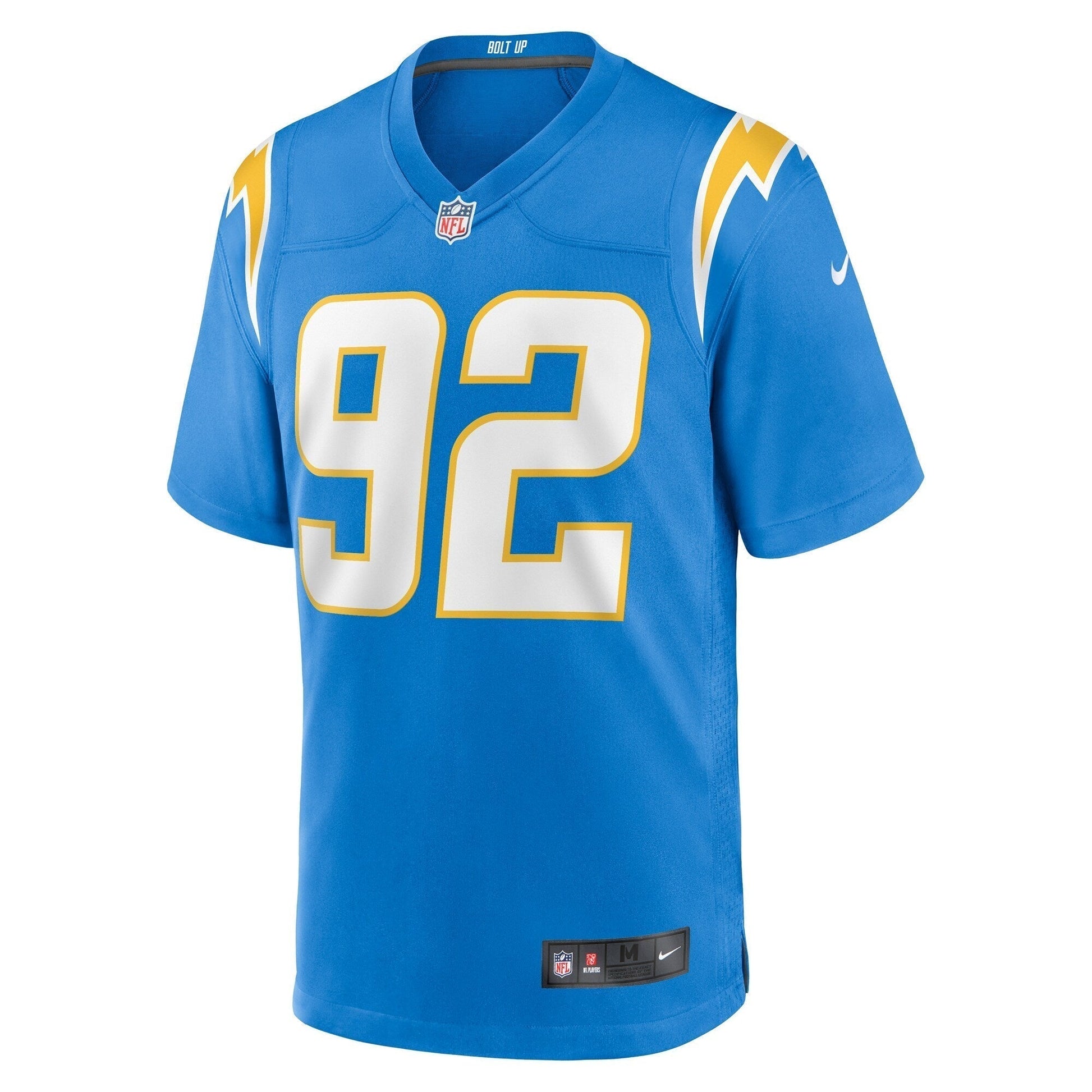 Andrew Farmer Los Angeles Chargers Nike Team Game Jersey - Powder Blue football jersey product view 2