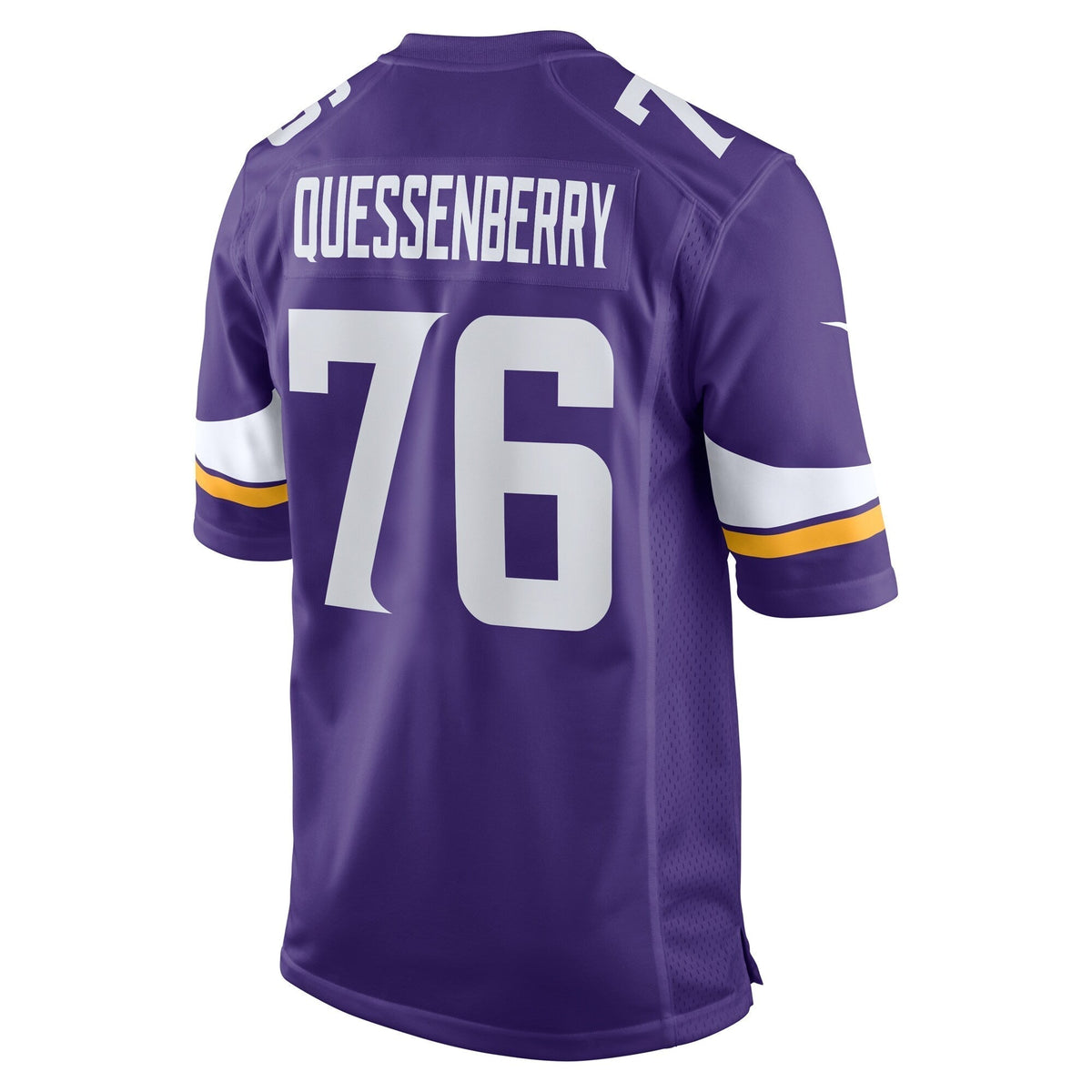 David Quessenberry Minnesota Vikings Nike Team Game Jersey - Purple football jersey product view 3