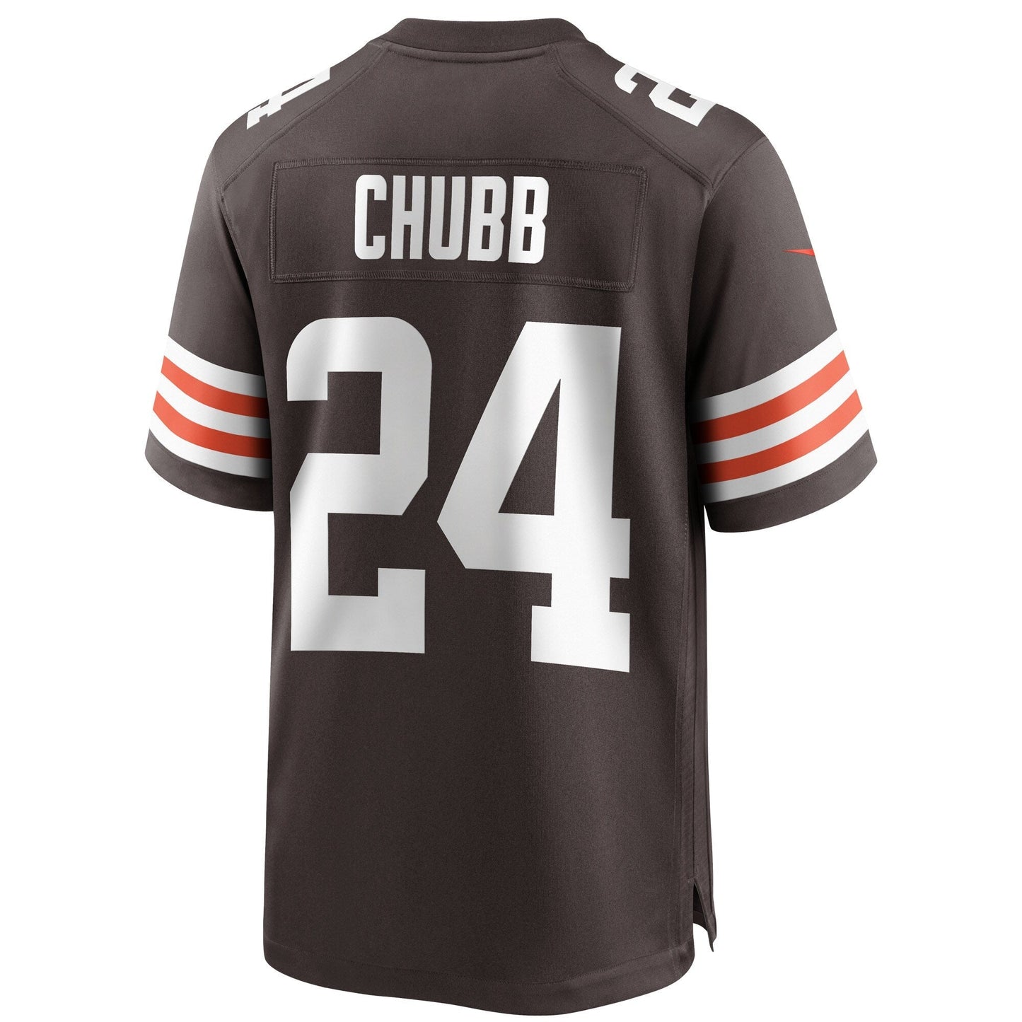 Nick Chubb Cleveland Browns Nike Game Jersey - Brown football jersey product view 3