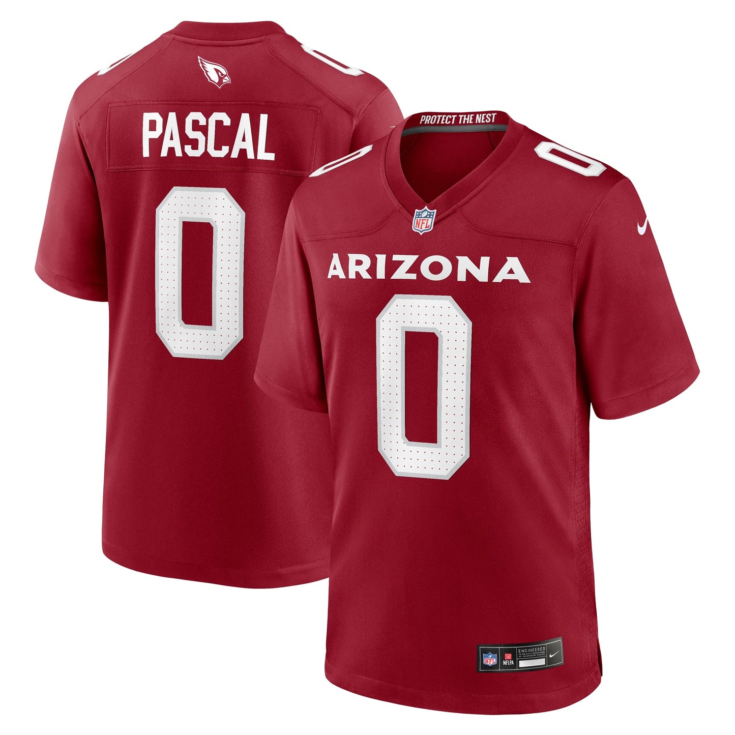 Zach Pascal Arizona Cardinals Nike Game Jersey - Cardinal football jersey product view 1