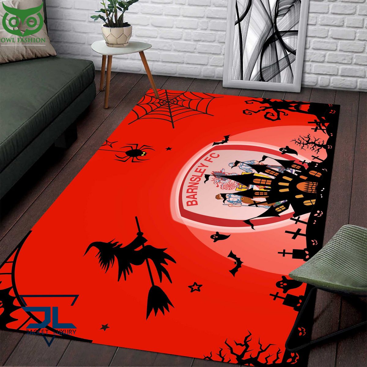 EFL Barnsley F.C Halloween Carpet Rug - Adult & Kids T-Shirts, Sweatshirts & Hoodies apparel design preview 1