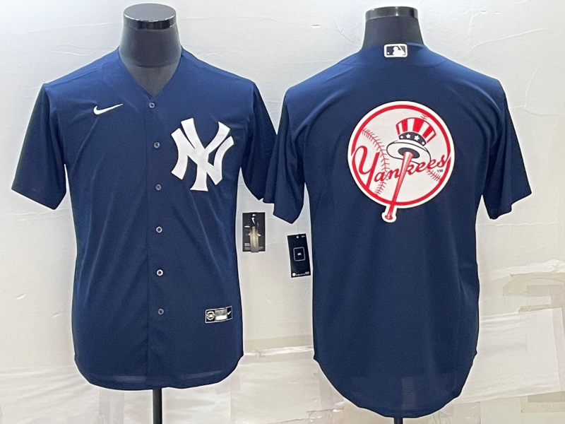 Men's New York Yankees Navy Alternate Team Jersey baseball jersey product view 1