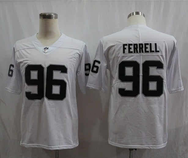 Men's Las Vegas Raiders Clelin Ferrell #96 White Game Player Jersey1 football jersey product view 1
