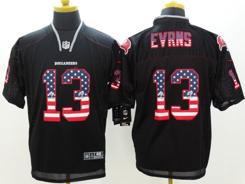 Men's Tampa Bay Buccaneers Mike Evans #13 Black Game Jersey1 football jersey product view 1