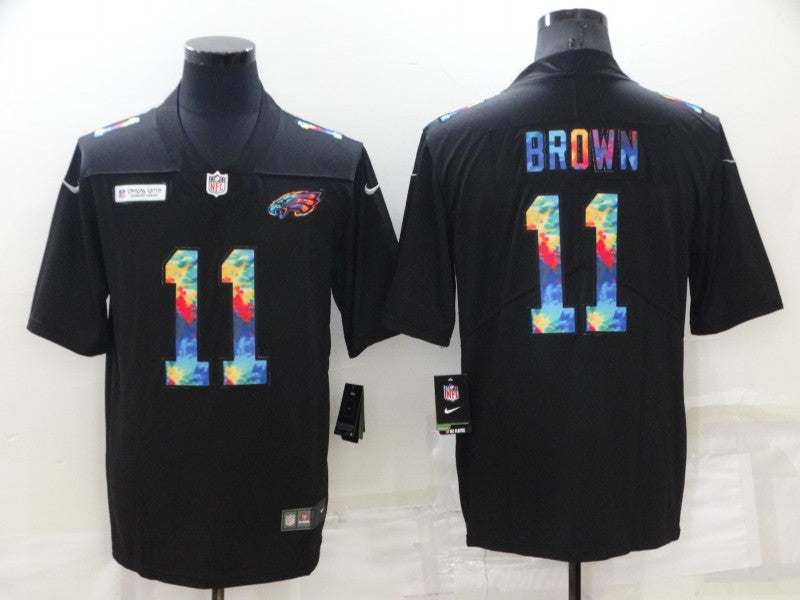 Men's Philadelphia Eagles A.J. Brown #11 Black Alternate Game Jersey1 football jersey product view 1