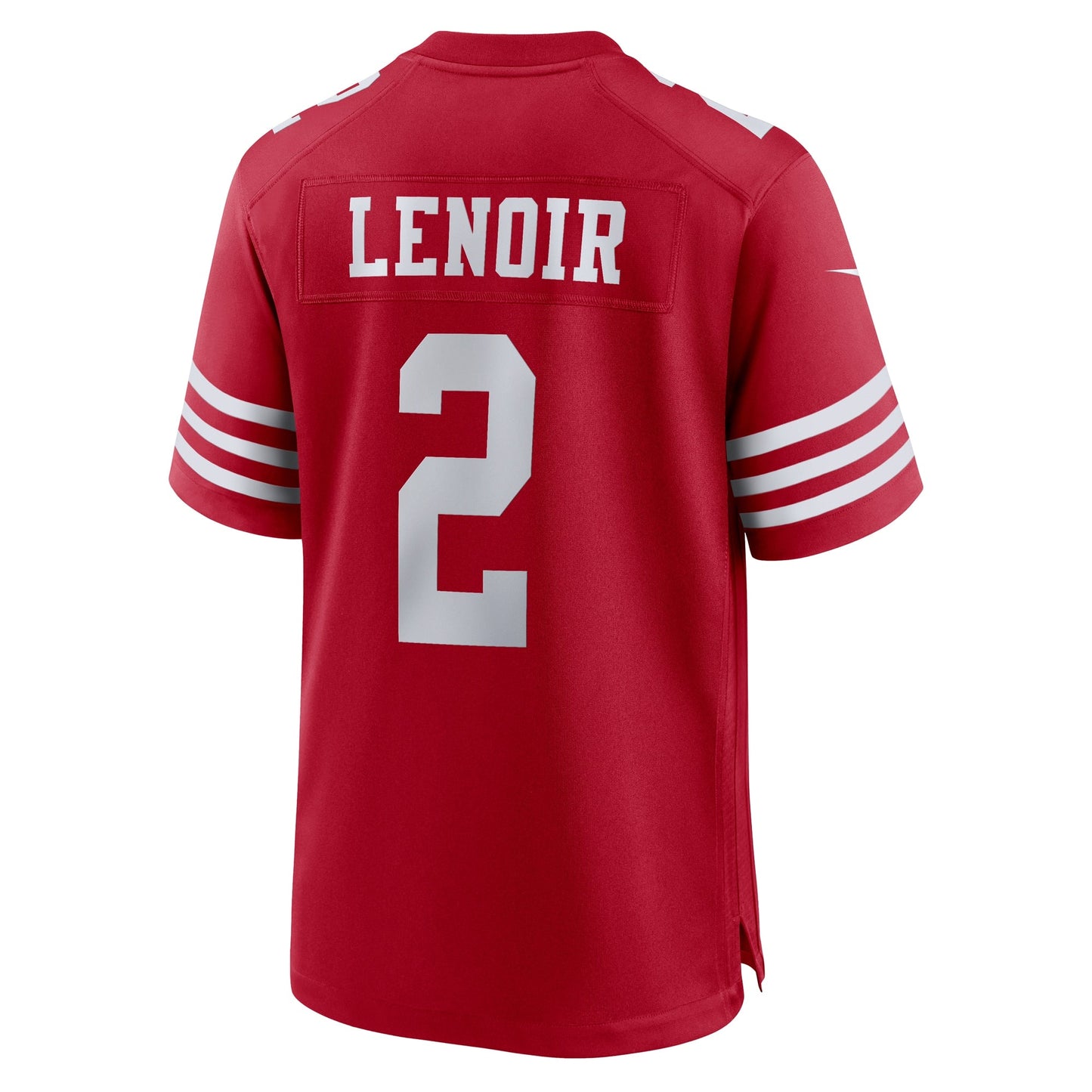Deommodore Lenoir San Francisco 49ers Nike Game Jersey - Scarlet football jersey product view 3